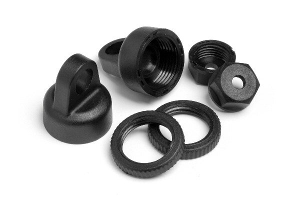 HPI HP100317 Shock Cap And Preload Collar Set