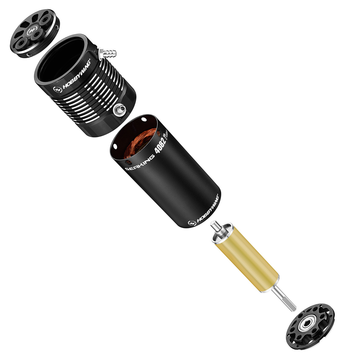 Hobbywing 30419004 Motor Seaking 4082SL 1700kV Black V2 Båt 3-8S - 4