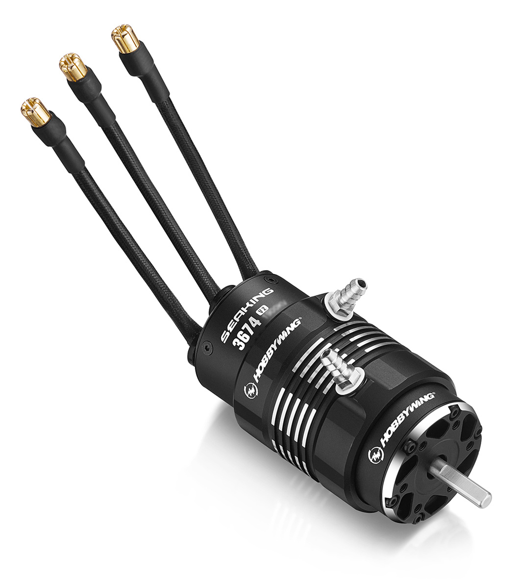 Hobbywing 30419009 Motor Seaking 3674SL 2300kV Black V2 Båt 2-6S - 3