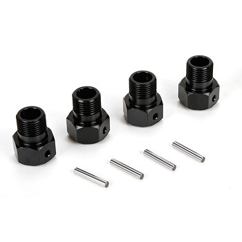 Losi LOS252050 Wheel Hex Black & Pin (4): MTXL