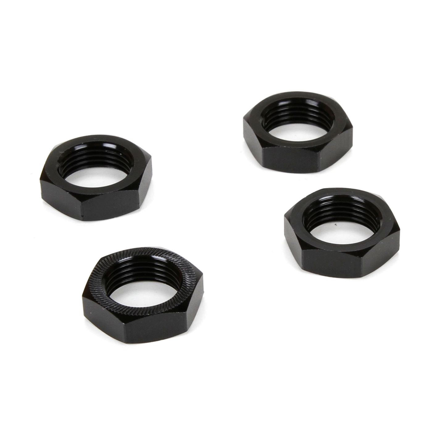 Losi LOS252051 Wheel Nut, Black (4): MTXL