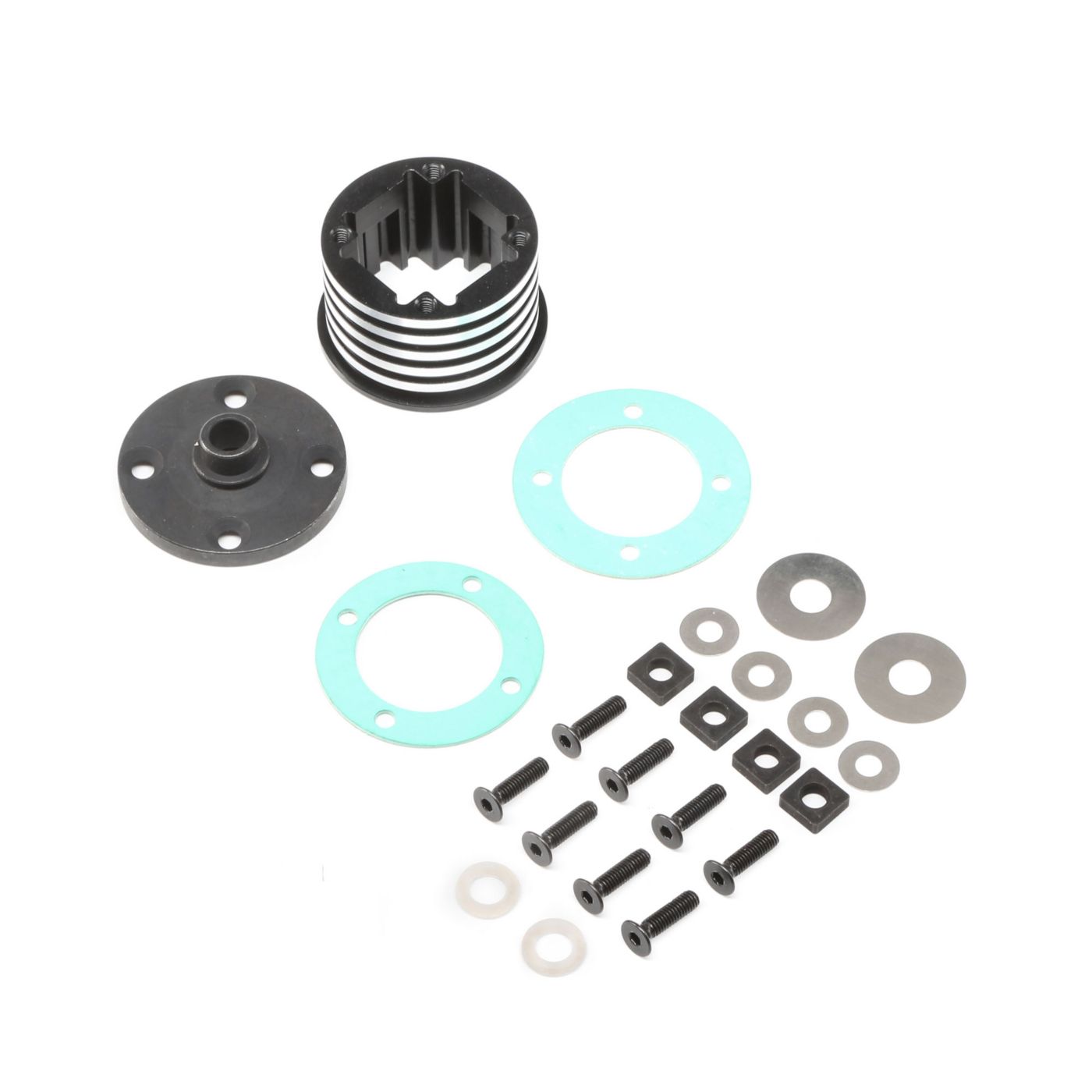 Losi LOS252066 Diff Housing Set, Aluminum (1): DBXL-E
