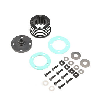 Losi LOS252066 Diff Housing Set, Aluminum (1): DBXL-E