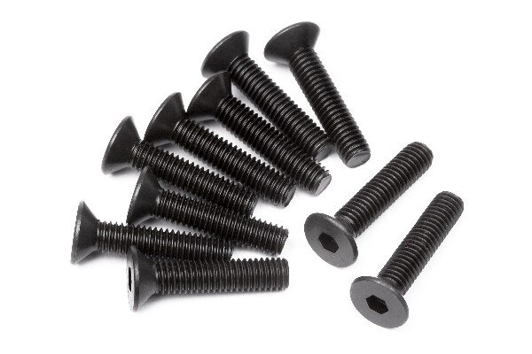 HPI HP100556 Flat Head Screw M3X14Mm (Hex Socket/10Pcs)