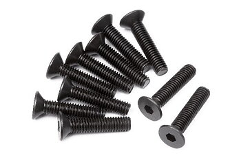 HPI HP100556 Flat Head Screw M3X14Mm (Hex Socket/10Pcs)