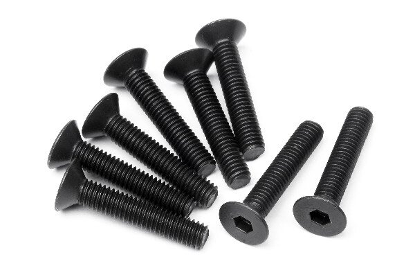 HPI HP100557 Flat Head Screw M3X16Mm (Hex Socket/8Pcs)