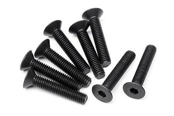 HPI HP100557 Flat Head Screw M3X16Mm (Hex Socket/8Pcs)
