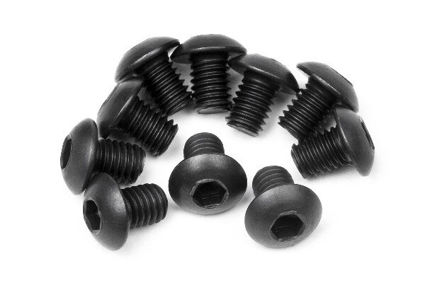 HPI HP100558 Button Head Screw M3X4Mm (Hex Socket/10Pcs)