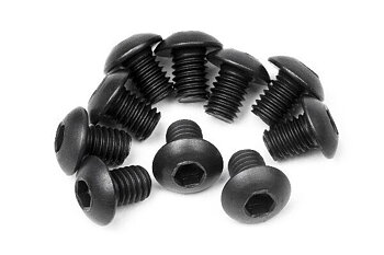 HPI HP100558 Button Head Screw M3X4Mm (Hex Socket/10Pcs)