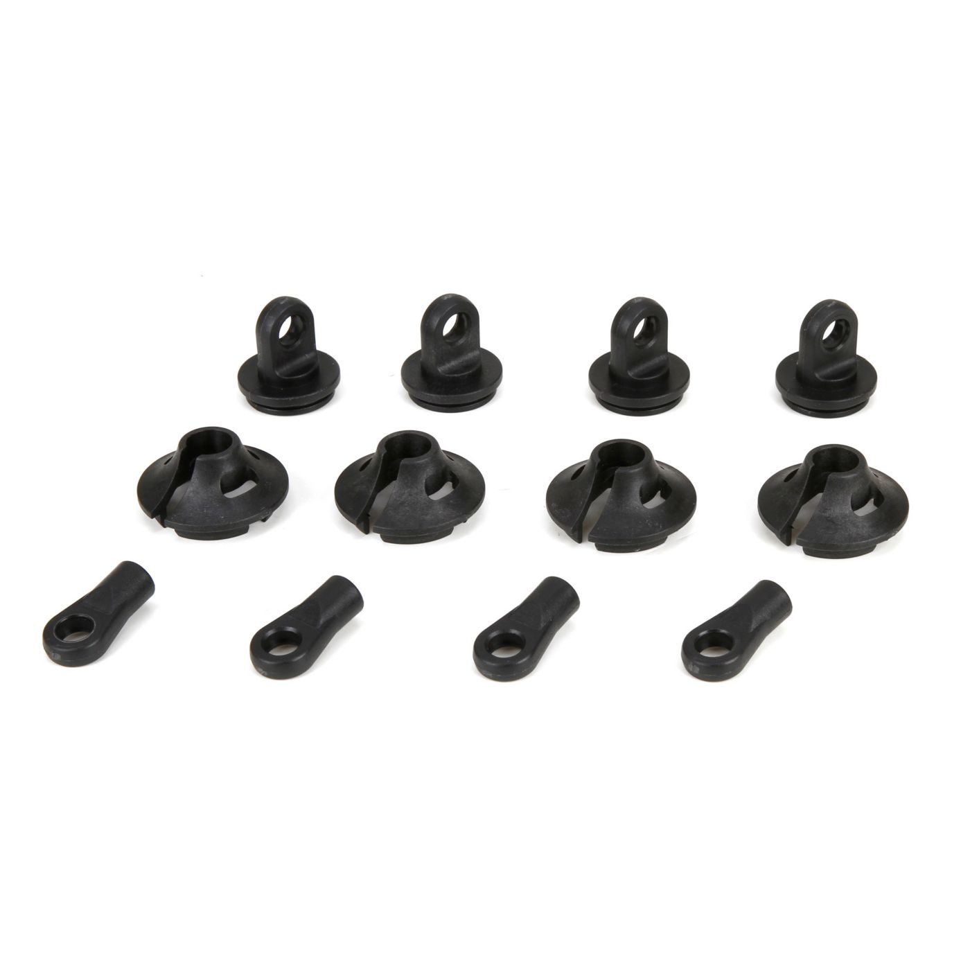Losi LOS253006 Spring Cups/Clips/Shock Ends (2): 1:5 4wd
