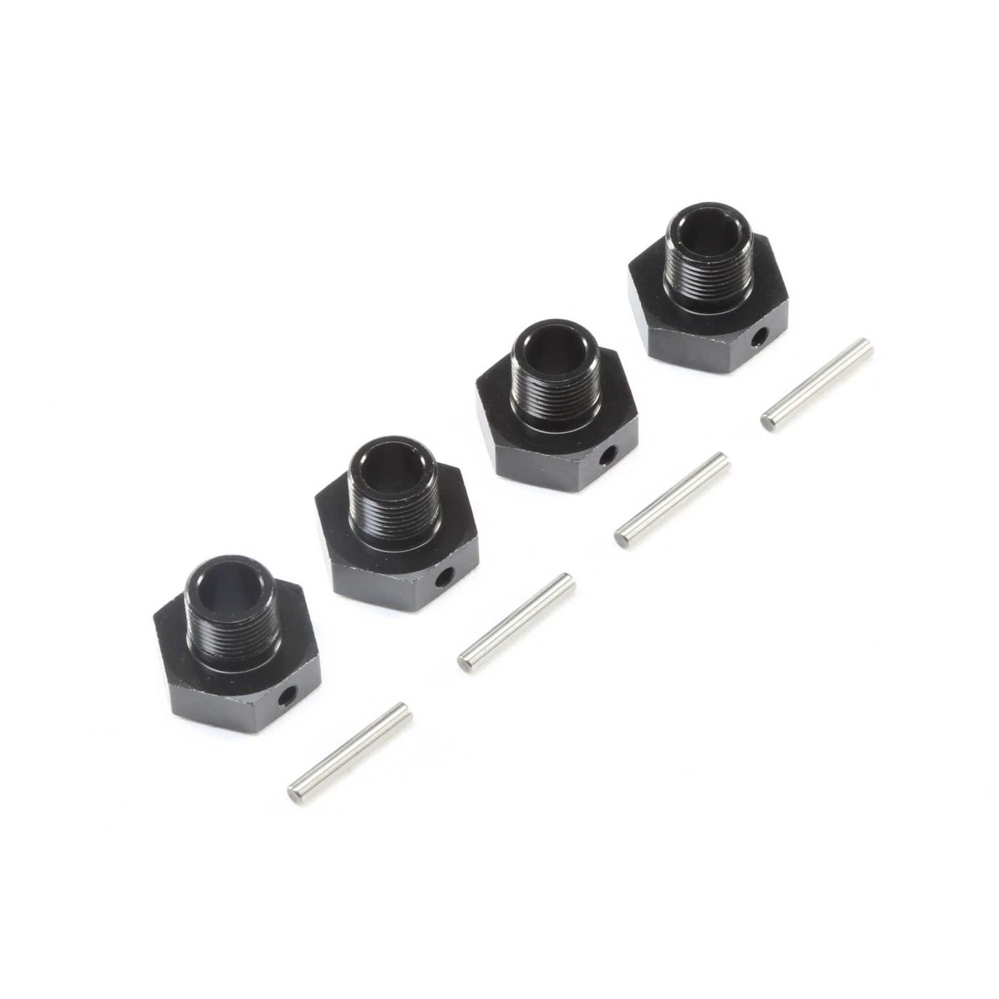 Losi LOS252077 20mm Wheel Hexes and Pins, BLK (4): Super Baja Rey