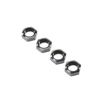 Losi LOS252078 Wheel Nut, Black (4): Super Baja Rey