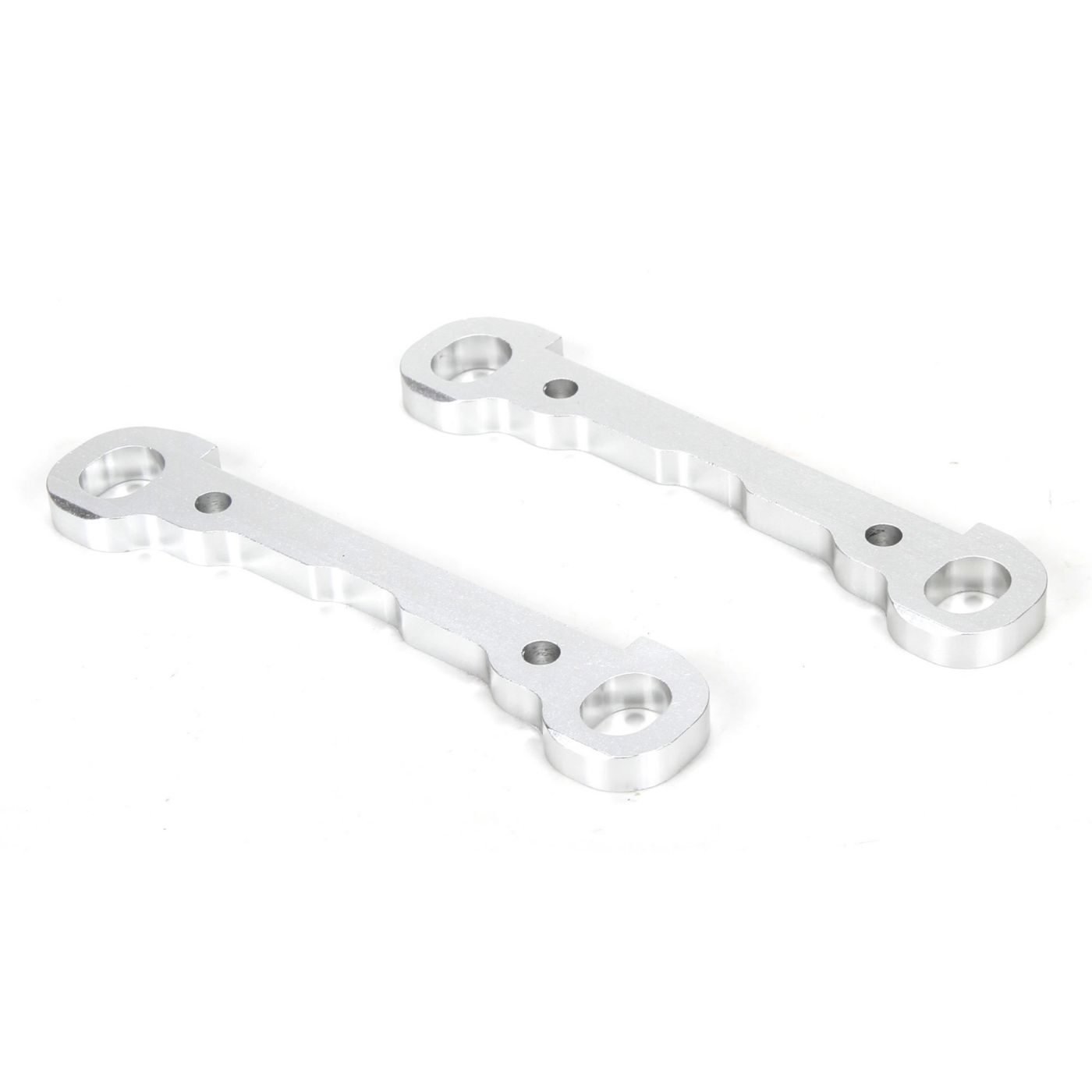 Losi LOS254030 Hinge Pin Braces, Front, Alum, Silver, MTXL (2)