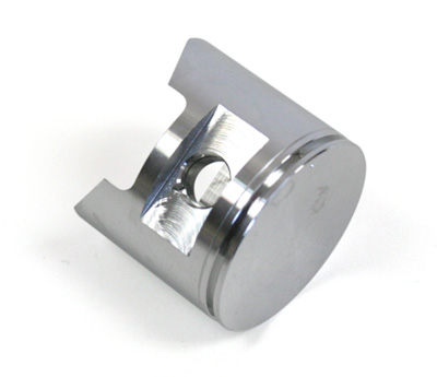 Piston side exhaust