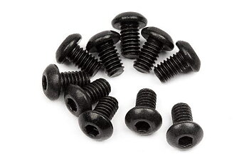 HPI HP100864 Button Head Screw M2.5X4Mm (Hex Socket/10Pcs)