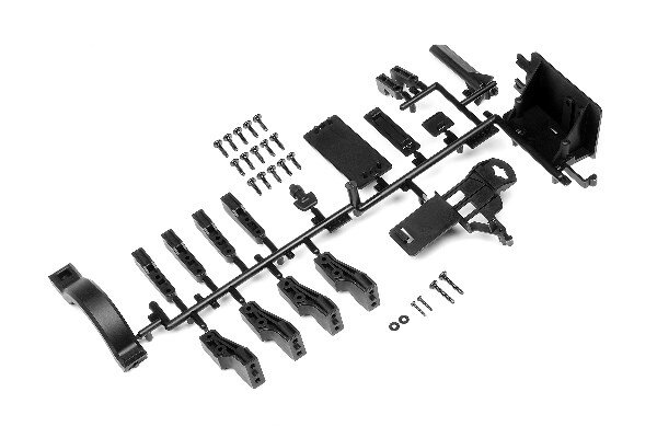 HPI HP100909 Battery Box Mount/Cover Set