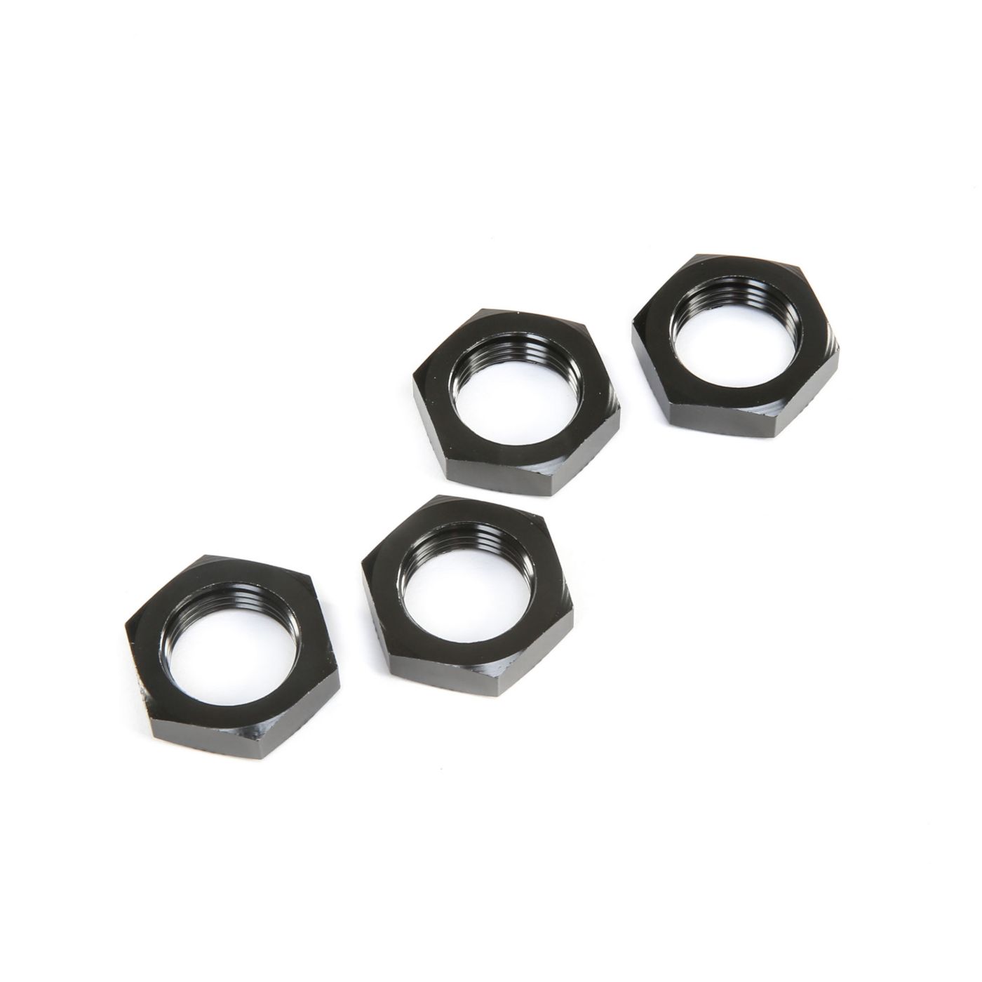 Losi LOS252098 Wheel Nuts, Black (4): 5ive-T 2.0