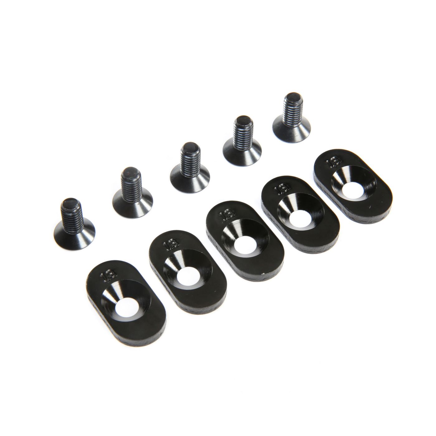 Losi LOS252099 EngineMntInsert&Screws, BLK, 18T(5): 5ive-T 2.0