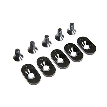 Losi LOS252099 EngineMntInsert&Screws, BLK, 18T(5): 5ive-T 2.0