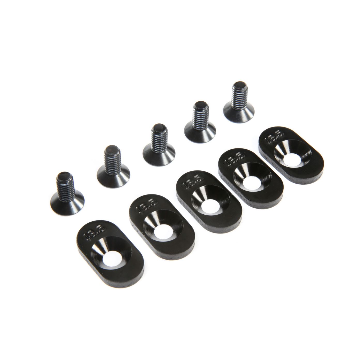 Losi LOS252100 EngineMntInsert&Screws, BLK, 18.5T(5): 5ive-T 2.0
