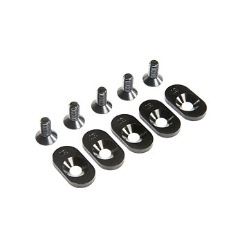 Losi LOS252101 EngineMntInsert&Screws, BLK, 19T(5): 5ive-T 2.0