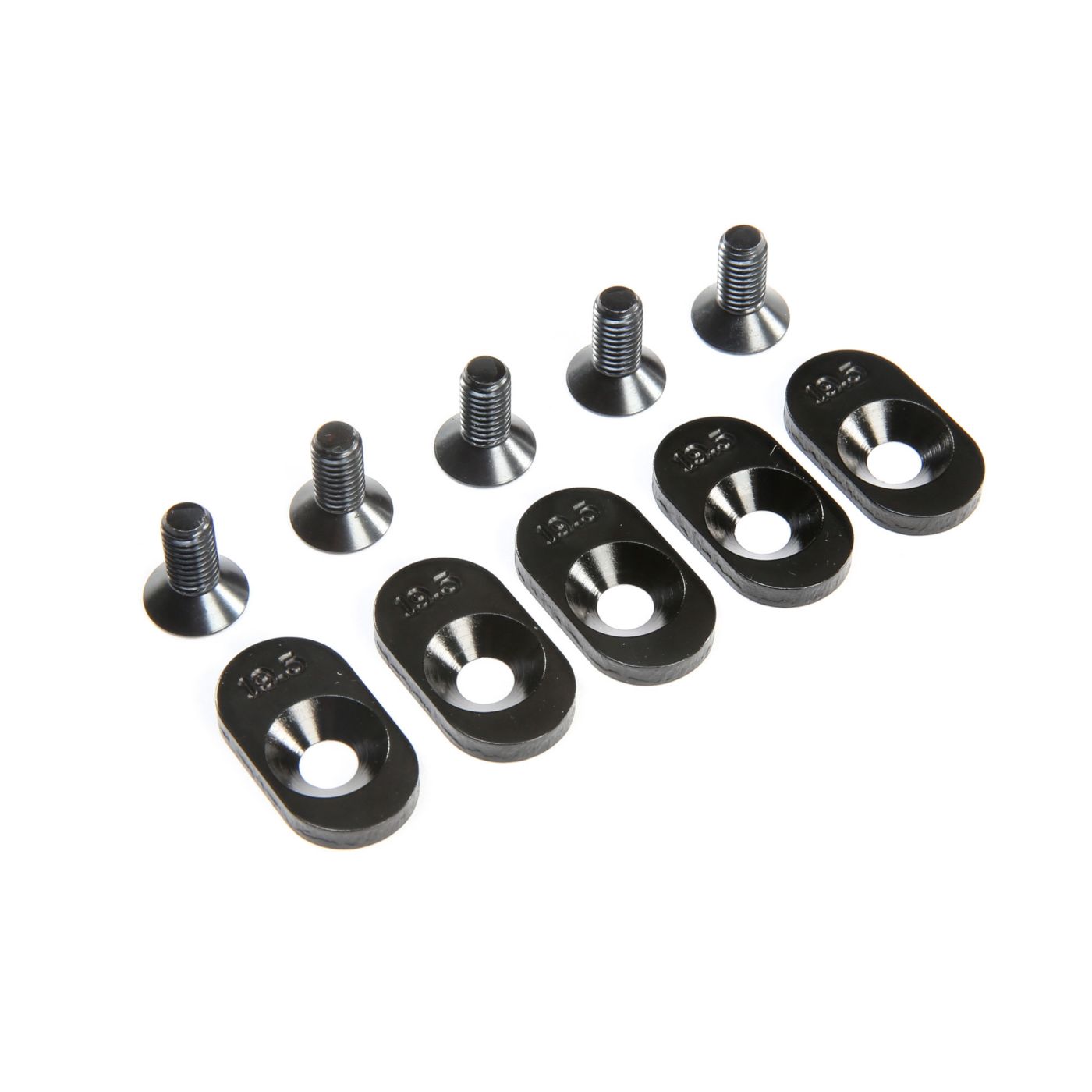 Losi LOS252102 EngineMntInsert&Screws, BLK, 19.5T(5): 5ive-T 2.0