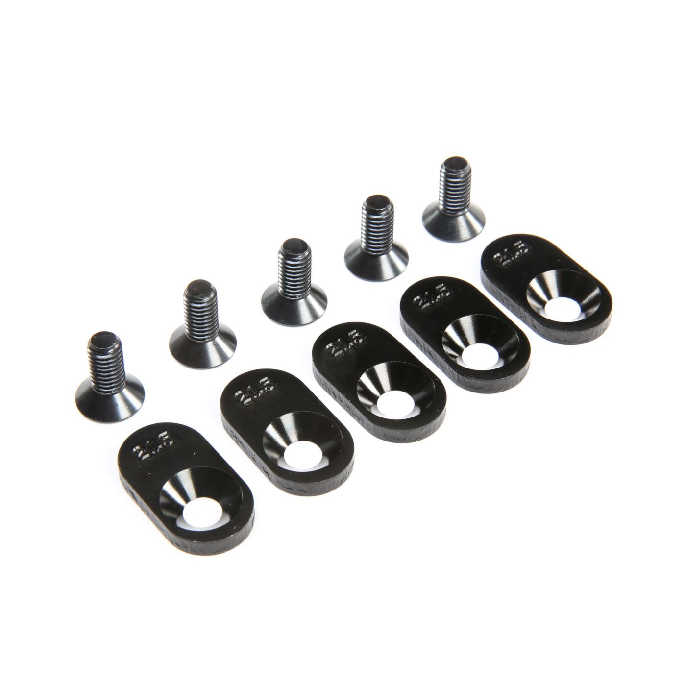 Losi LOS252106 EngineMntInsert&Screws, BLK, 21.5T(5): 5ive-T 2.0