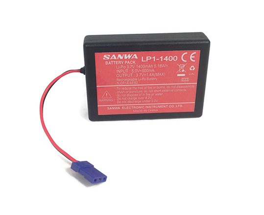 SANWA 107A10971A Li-Po Battery 1 cell 3,7V 1400mAh for MT-44
