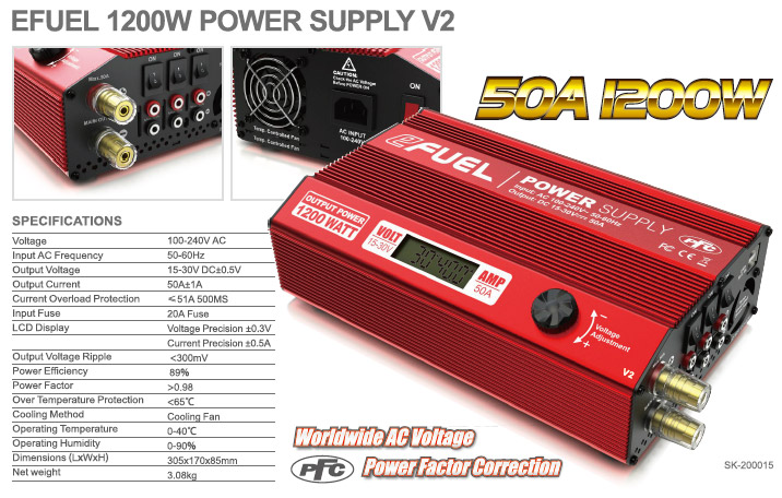 SkyRC SK-200015-17 Power supply 50A/1200W - 11