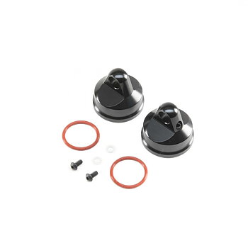 Losi LOS343000 Shock Cap, Aluminum, Black (2): LST/2, 3XL-E