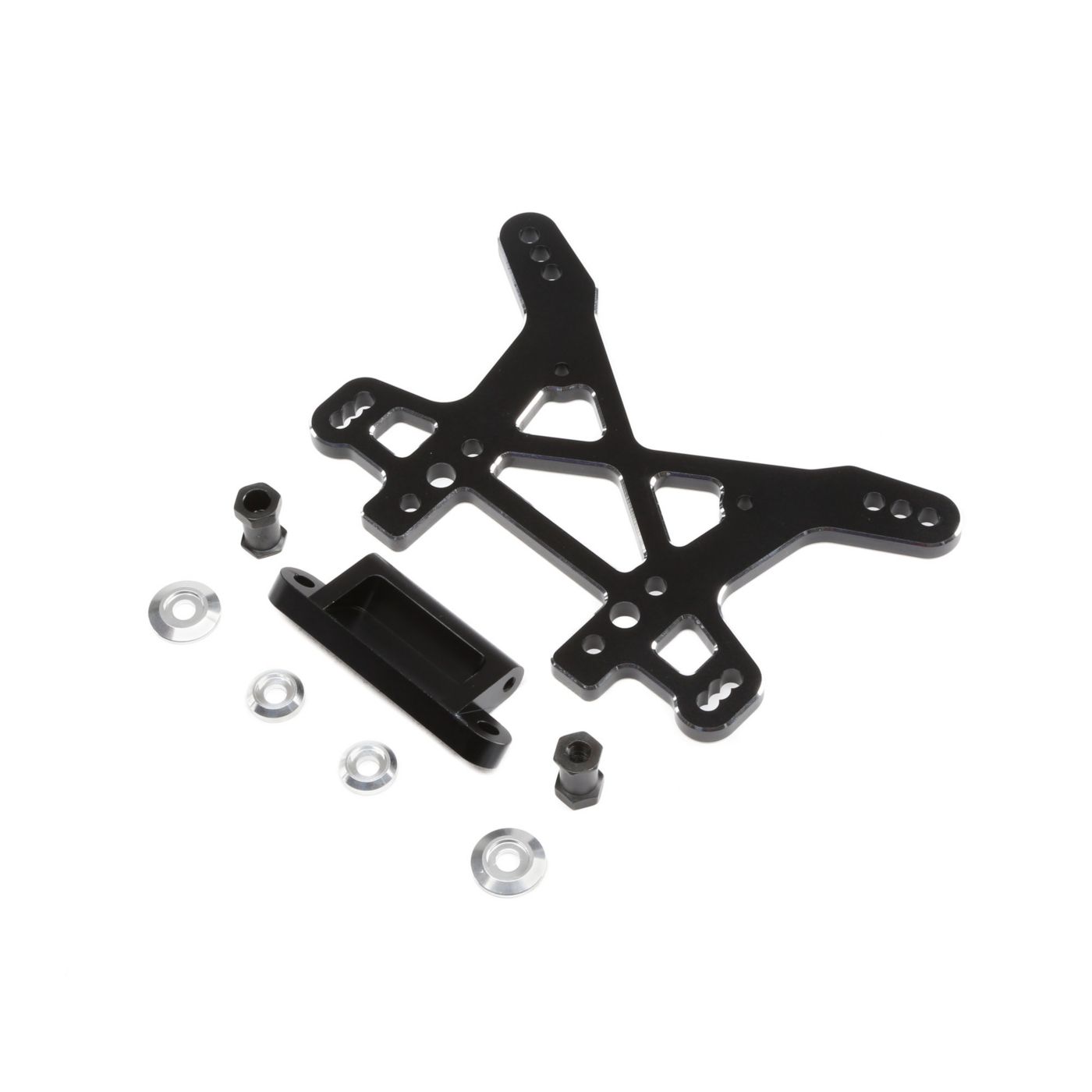 Losi LOS354005 Shock Tower, Rear, Black, Aluminum: DBXL, MTXL