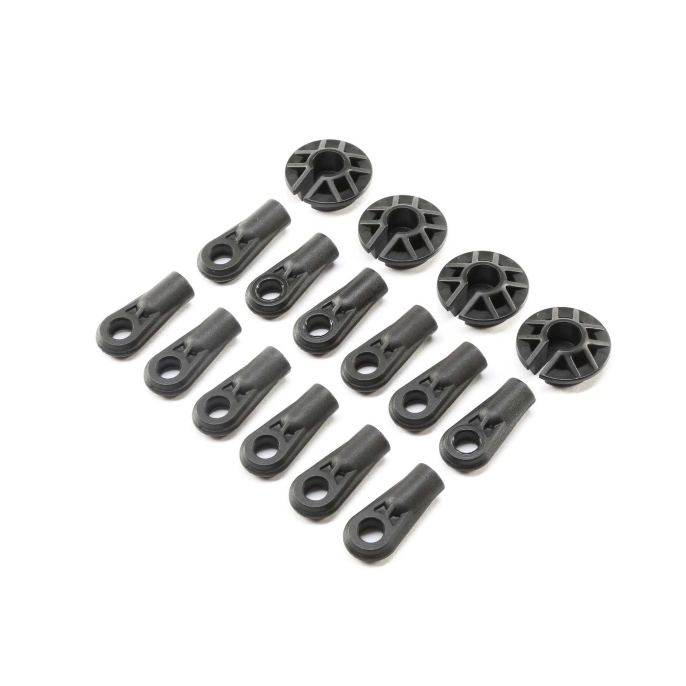 Losi LOS254034 Shock and Rod Ends,Spring Cups(12): Super Baja Rey