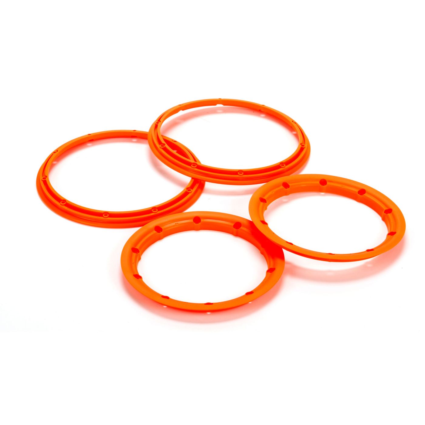 Losi LOS45007 Beadlock Set, Inner & Outer Flour Orange(2): 5T