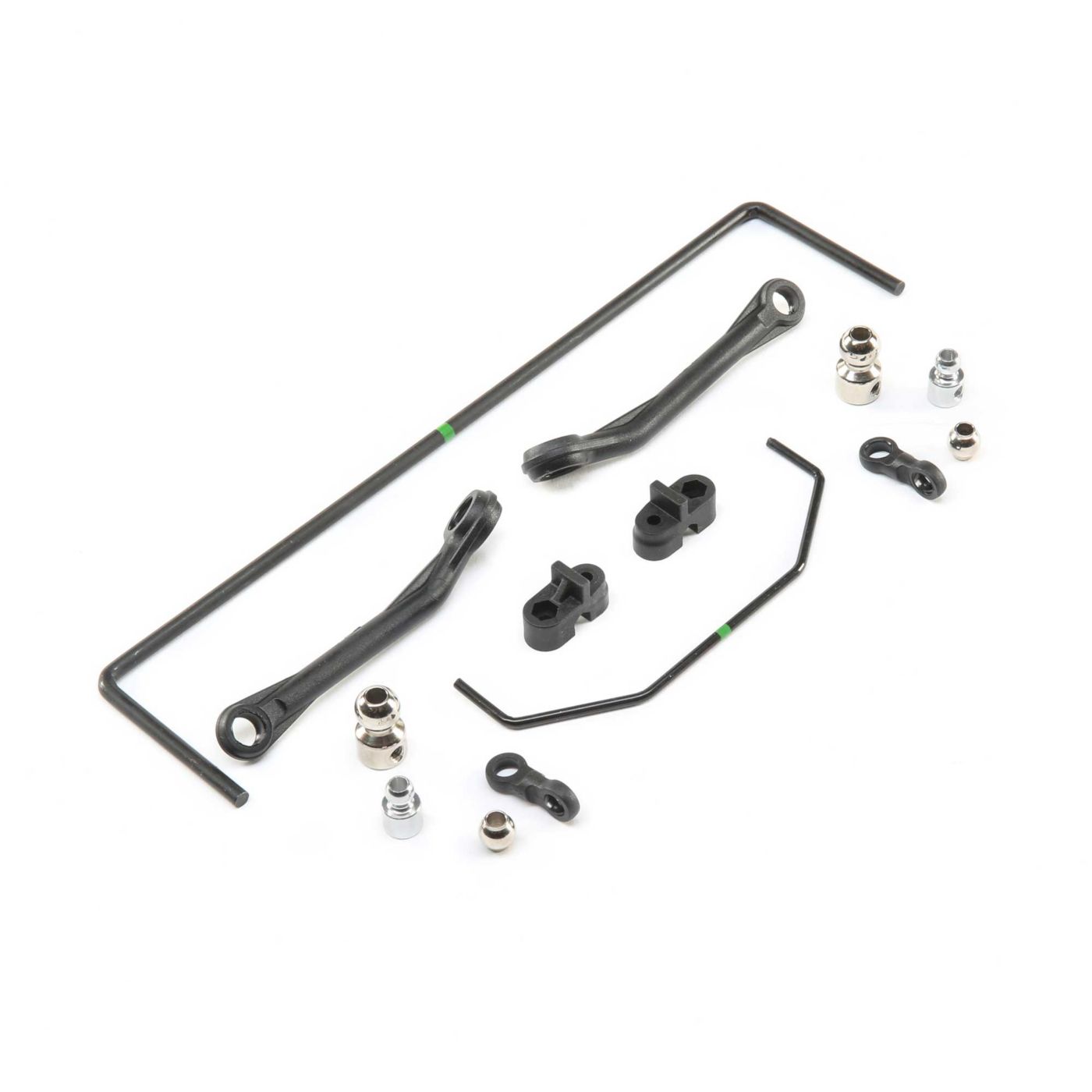 Losi LOS254043 Front & Rear Sway Bar Set: Super Baja Rey