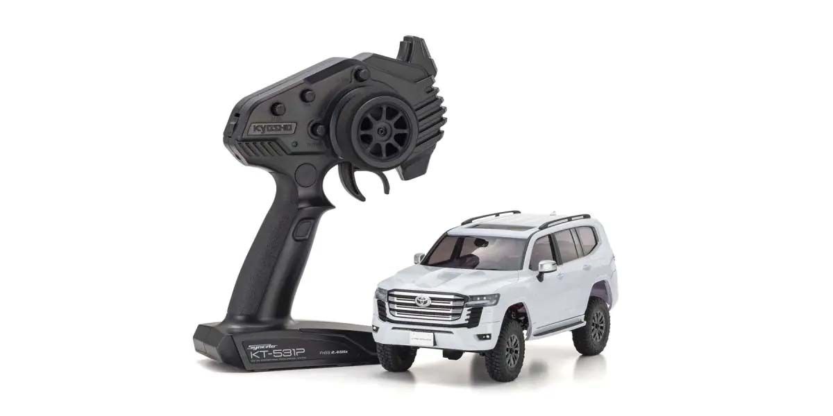 Kyosho 32533PW Mini-Z 4X4 MX-01 Toyota Land Cruiser 300 Pearl White (KT531P) - 3