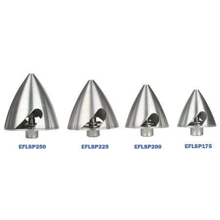 E-flite 2.00 Aluminum Spinner with 4mm & 5mm Collets - 2