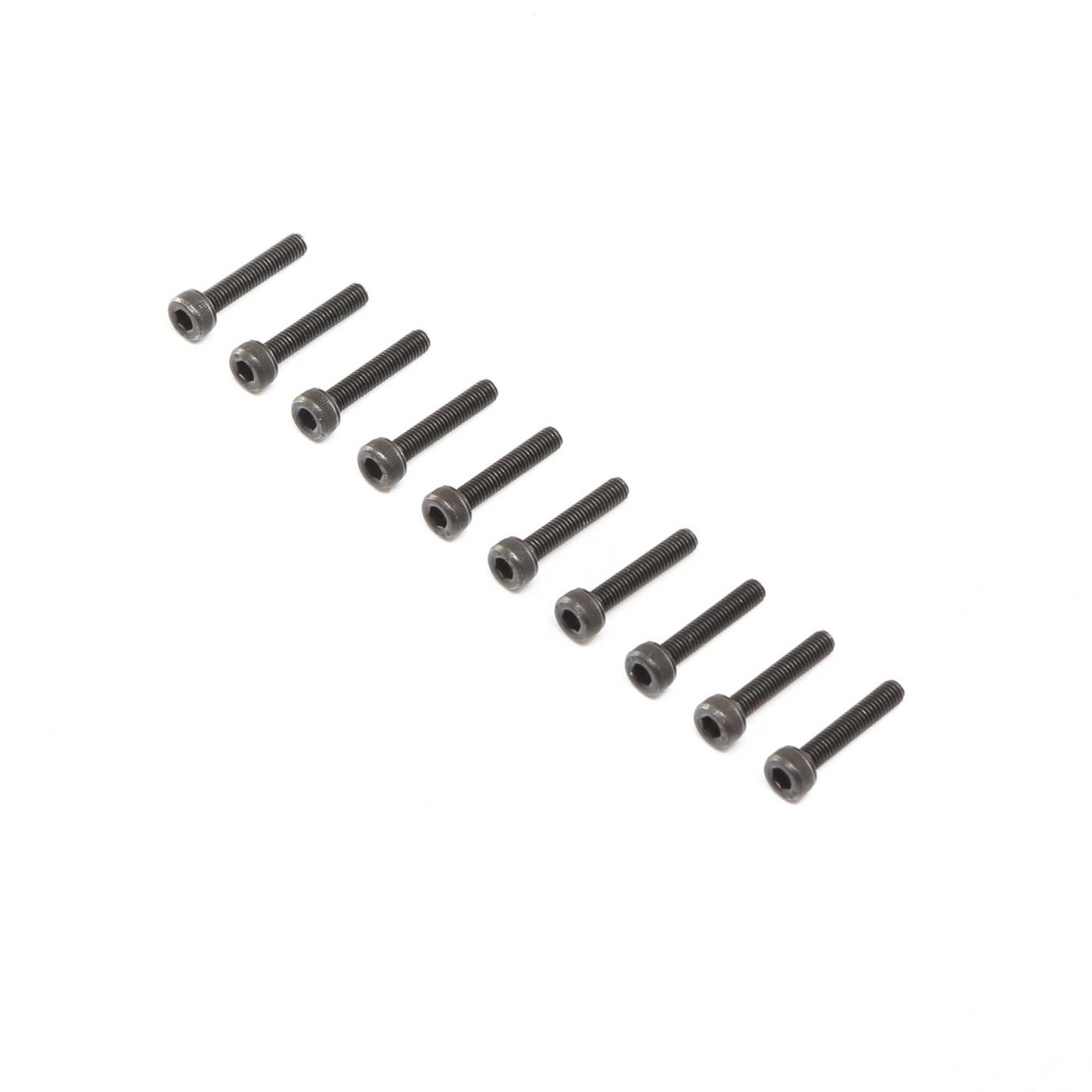 Losi LOS255009 Cap Head Screws, Stl, BO, M3 x 16mm (10)