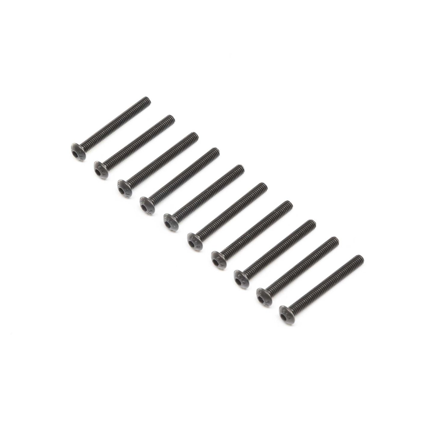 Losi LOS255012 Button Head Screws, Stl, BO, M4 x 35mm (10)