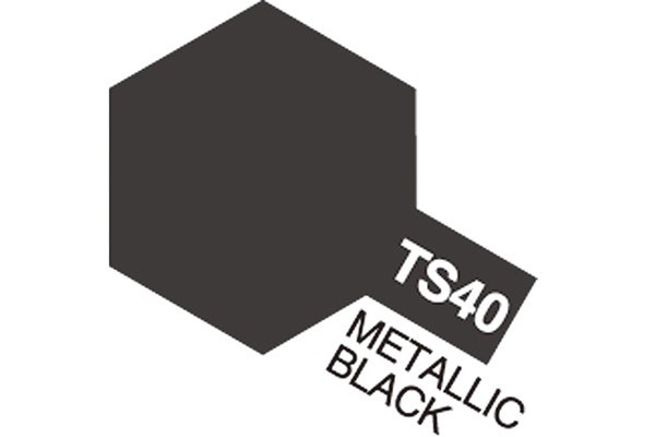 TAMIYA 85040 TS-40 Metallic Black