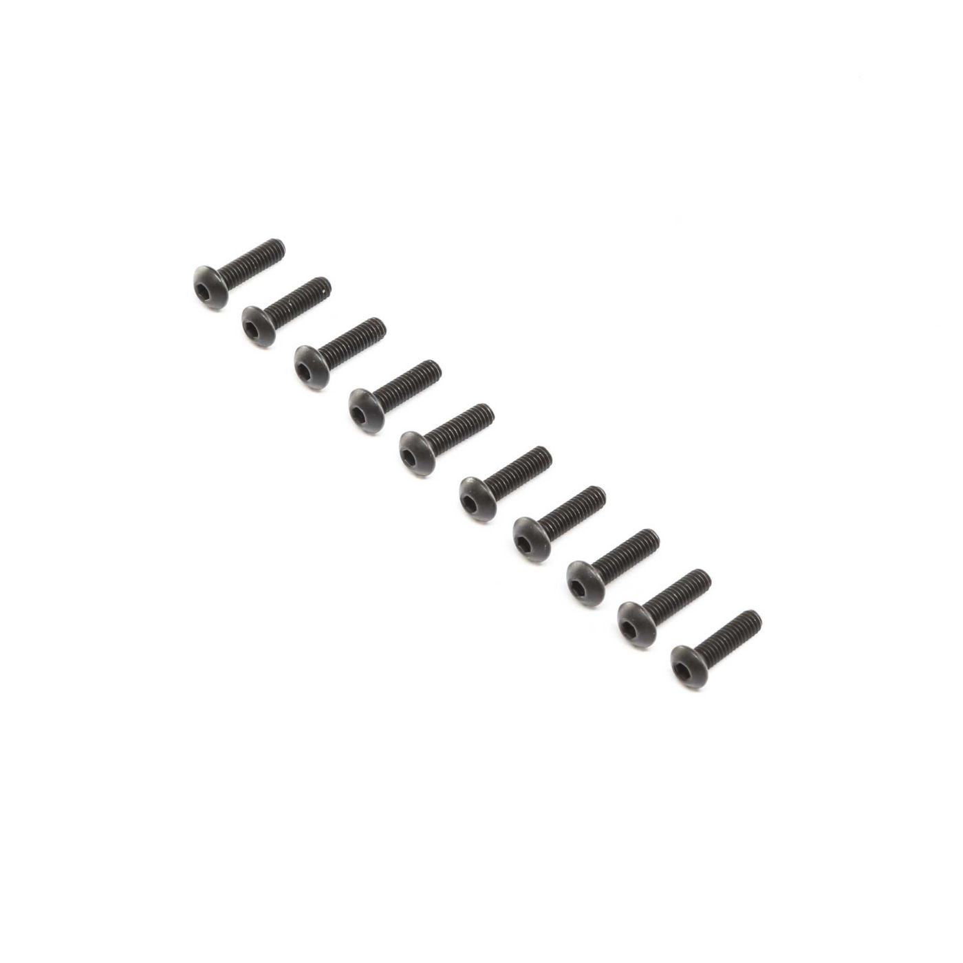 Losi LOS255014 Button Head Screws, Stl, BO, M4 x 14mm (10) - 2