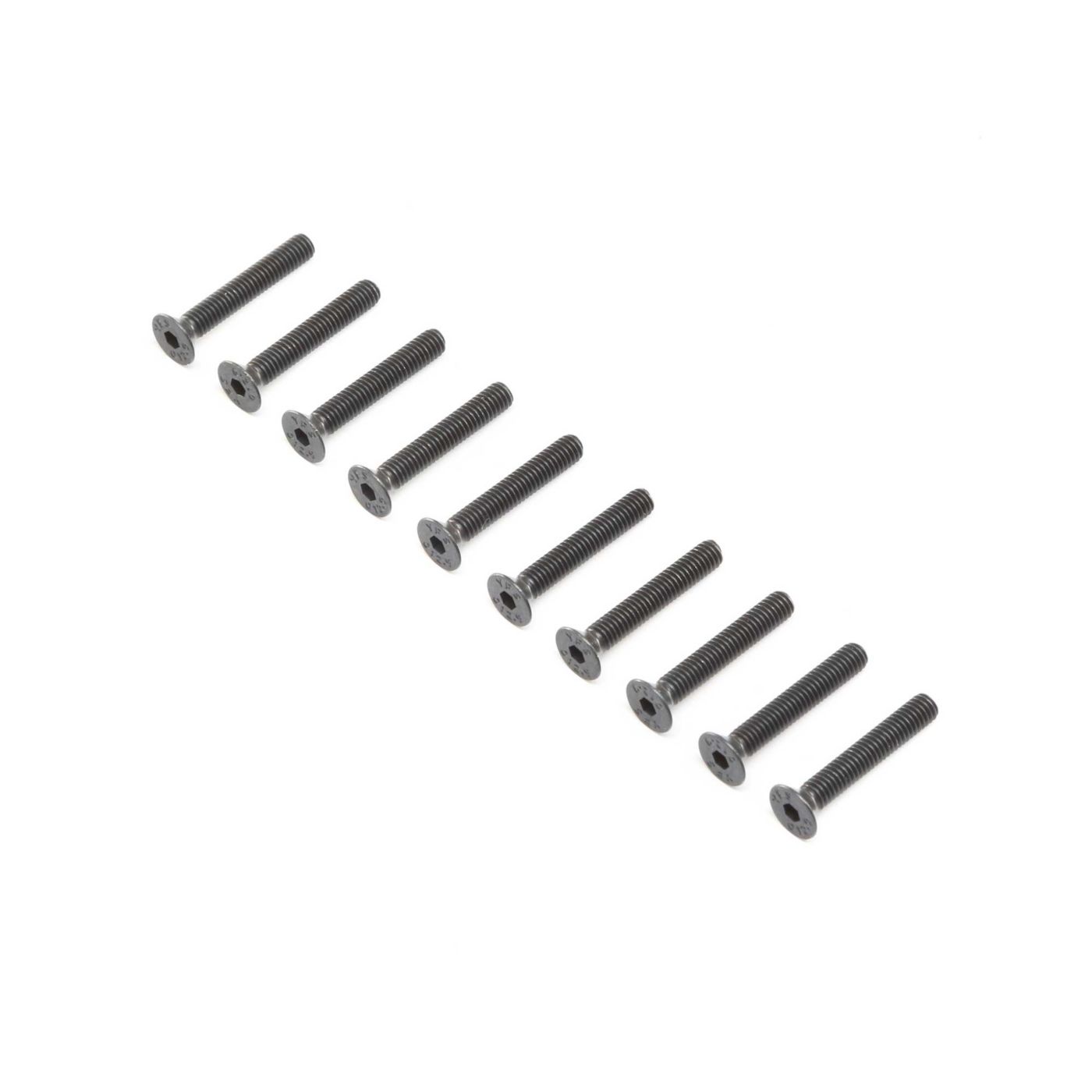 Losi LOS255018 Flat Head Screws, Stl, BO, M4 x 25mm (10)