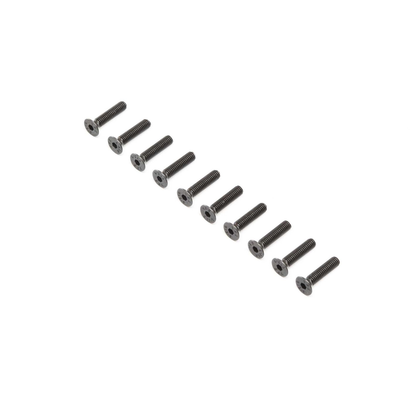Losi LOS255020 Flat Head Screws, Stl, BO, M4 x 18mm (10) - 2