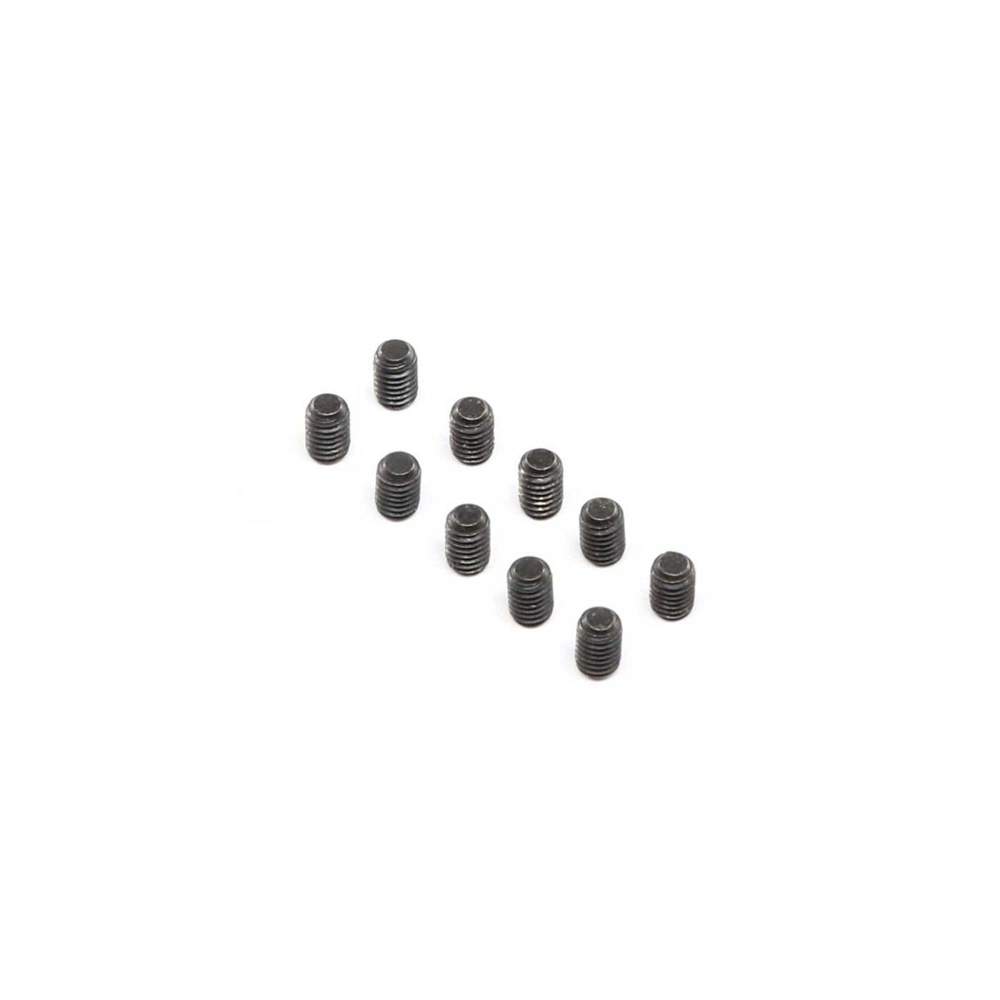Losi LOS255021 Set Screws, Stl, BO, Flat Point, M4 x 6mm (10)