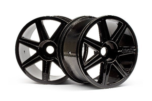 HPI HP101156 7 Spoke Black Chrome Trophy Truggy Wheel