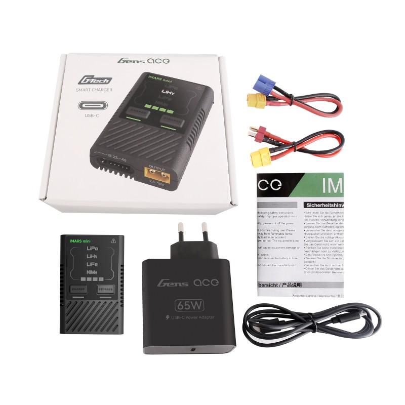 GensAce Imars Mini G-Tech USB-C 2-4S 60W Laddare - 4