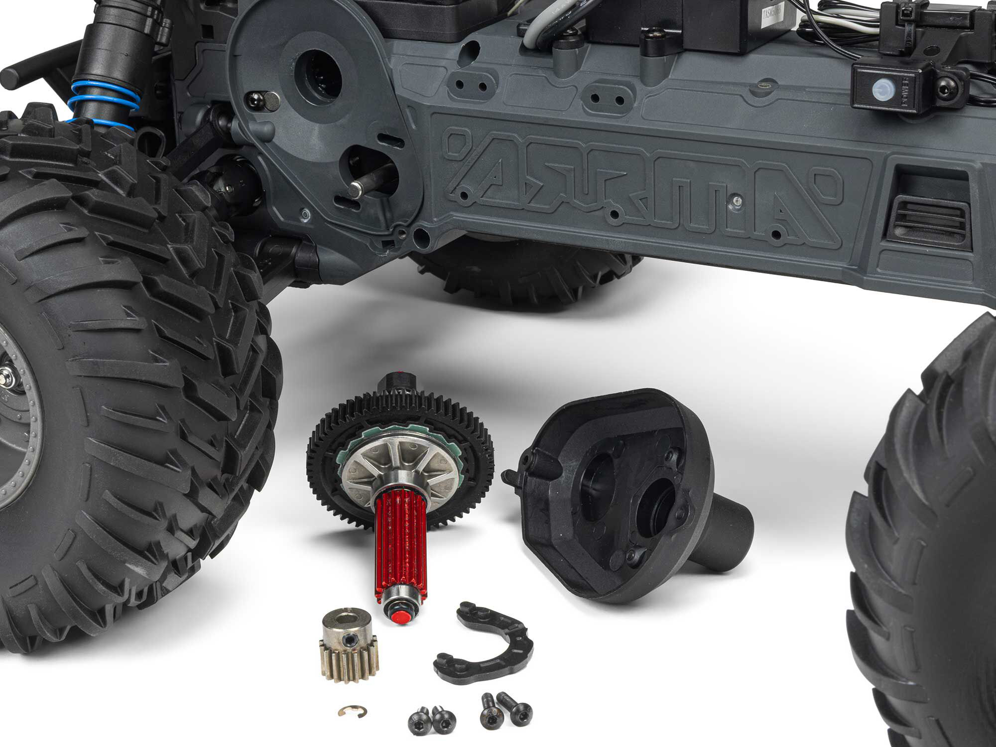 Arrma 1/10 GORGON 223S 2WD RTR Brushless Monster Truck, Blue/Black - 28