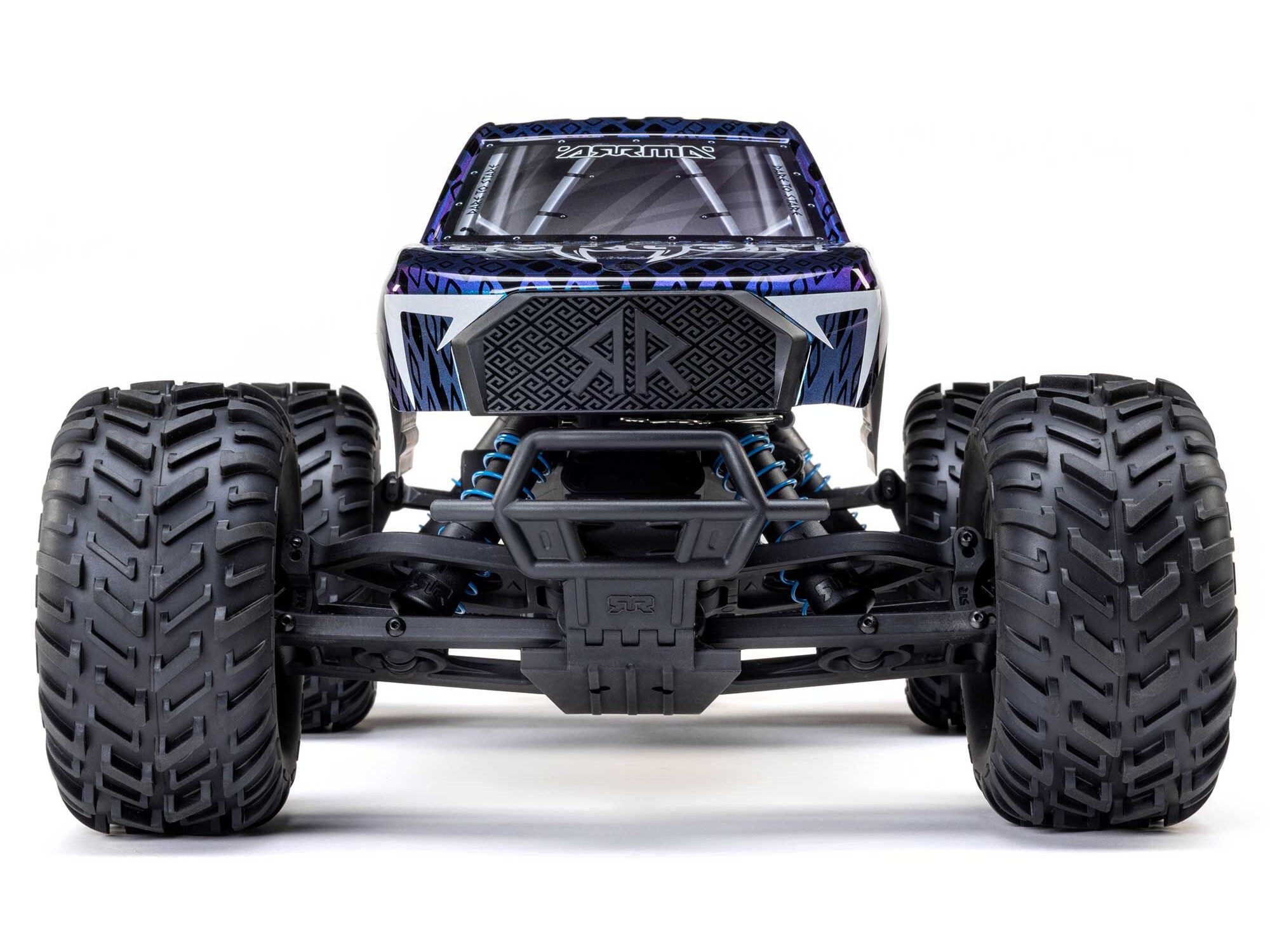 Arrma 1/10 GORGON 223S 2WD RTR Brushless Monster Truck, Blue/Black - 11