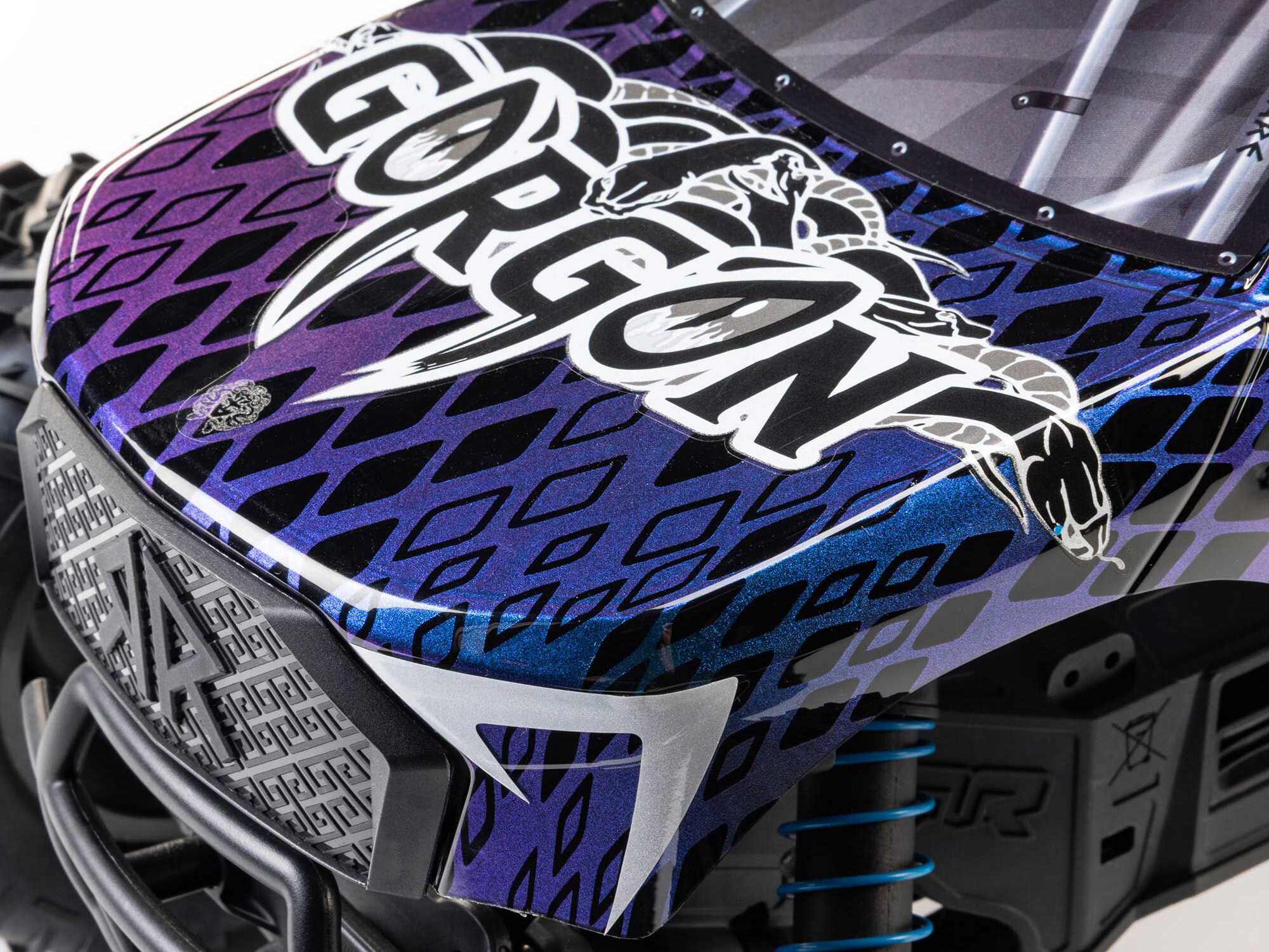 Arrma 1/10 GORGON 223S 2WD RTR Brushless Monster Truck, Blue/Black - 20