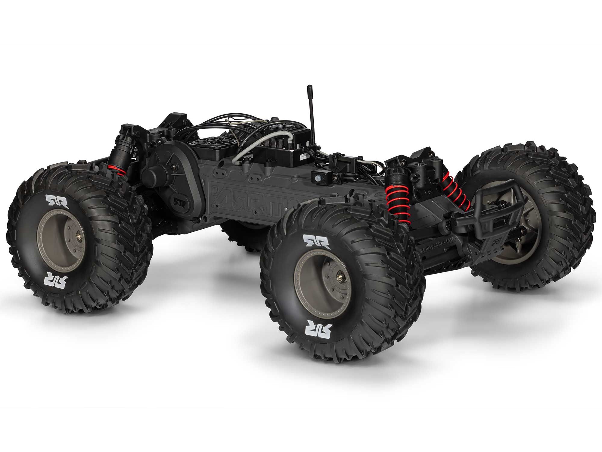 Arrma 1/10 GORGON 223S 2WD RTR Brushless Monster Truck, Red/Black - 16