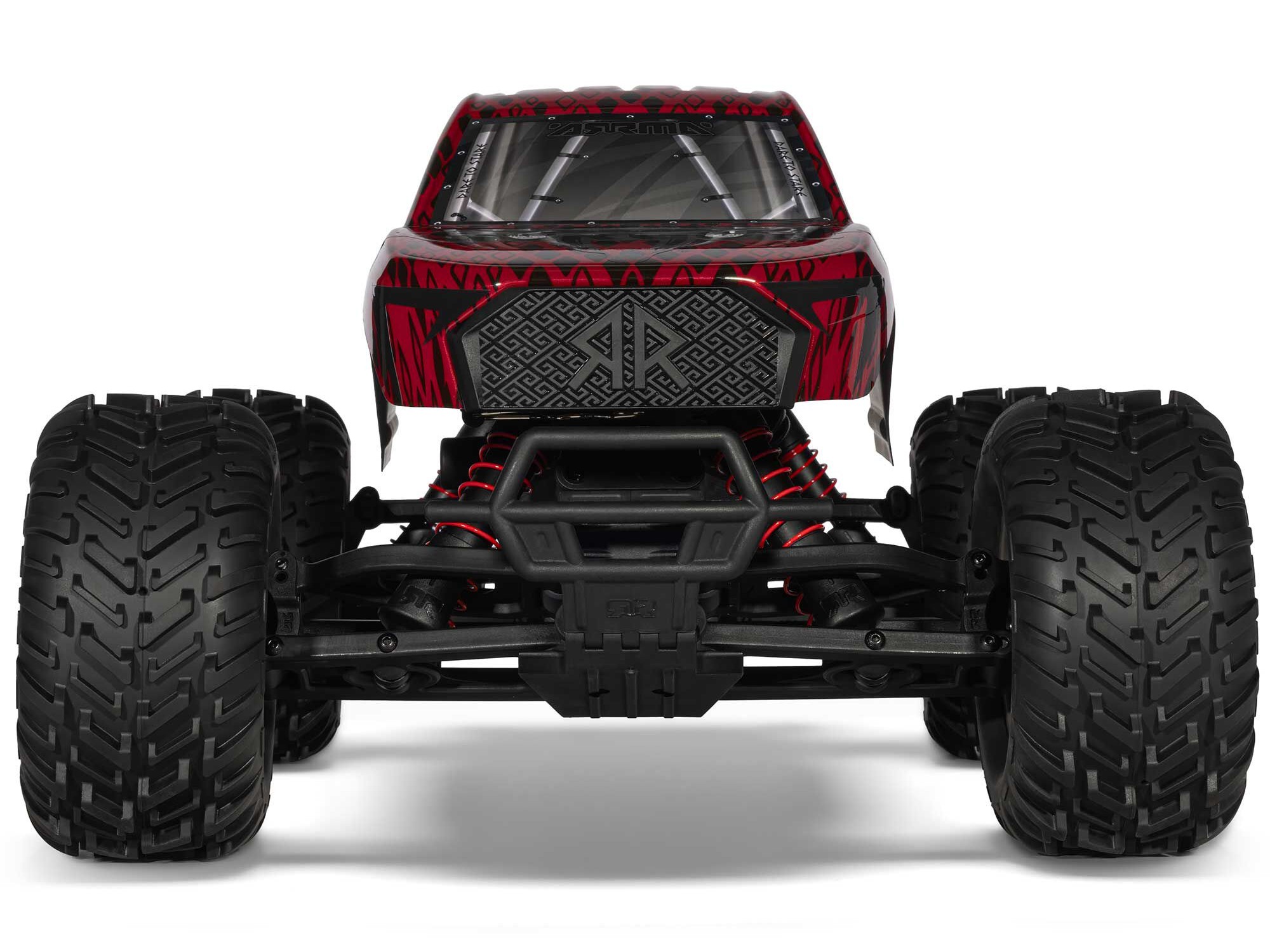 Arrma 1/10 GORGON 223S 2WD RTR Brushless Monster Truck, Red/Black - 9